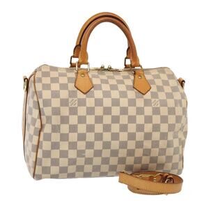 LOUIS VUITTON Damier Azur Speedy Bandouliere 30 Hand Bag N41052